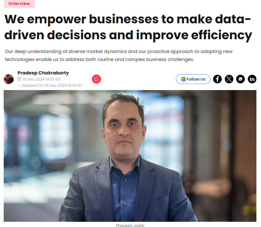 We empower businesses to make data-driven decisions and improve efficiency